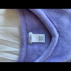 Fuzzy purple pajama set